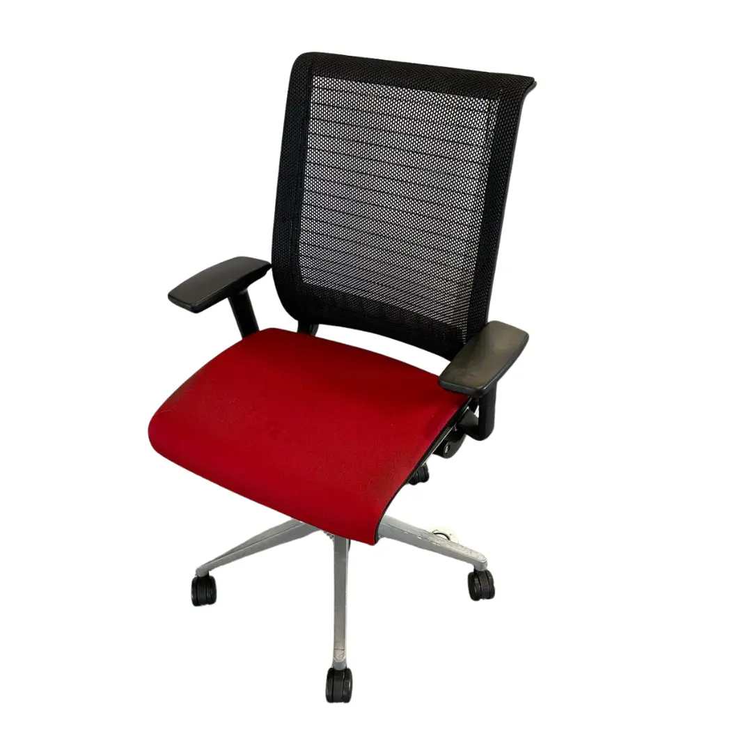 fauteuil ergonomique rouge bordeau noir