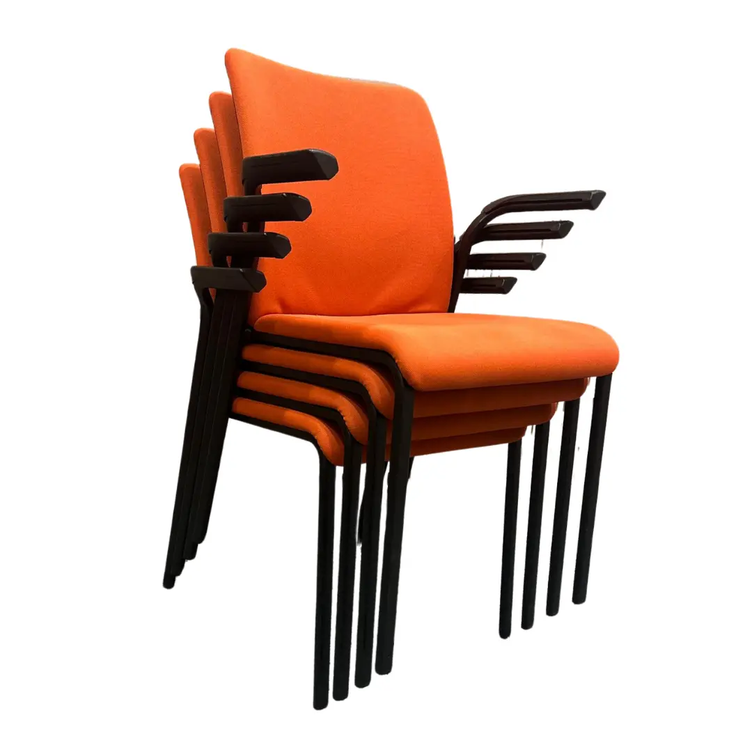 Chaises Polyvalentes réunions réception orange