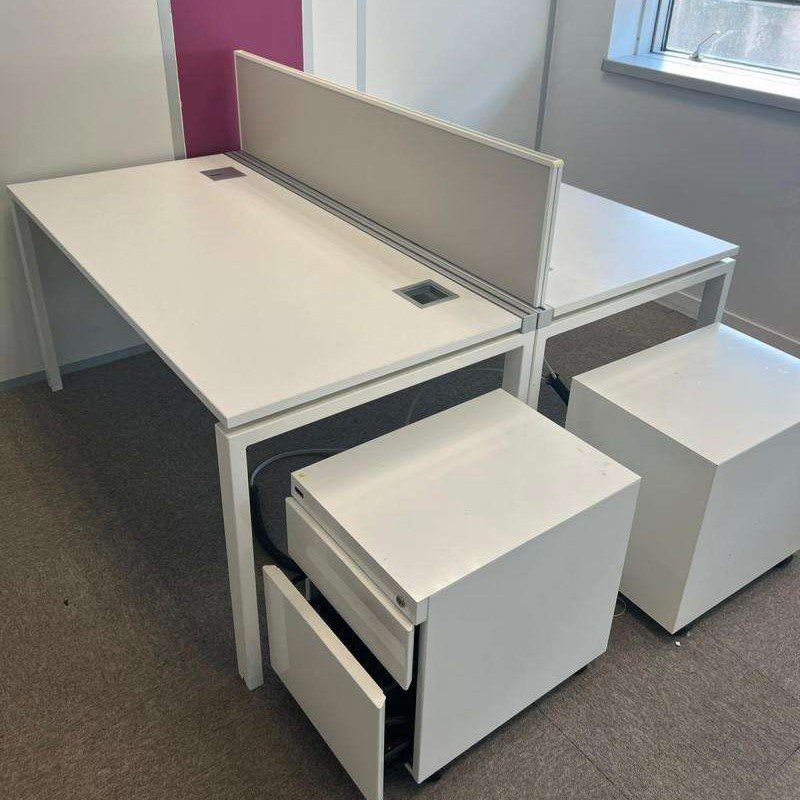 bureau bench blanc
