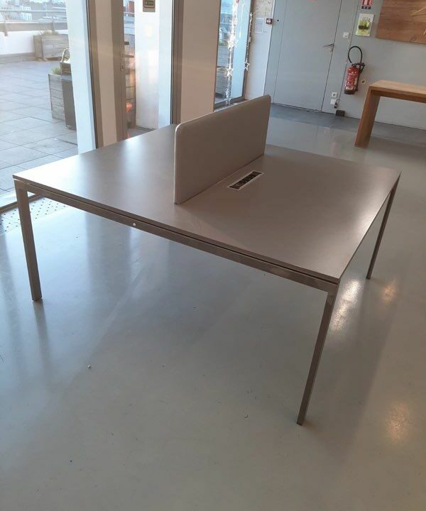 Bureau bench double professionnel 140/160 cm – Image 4