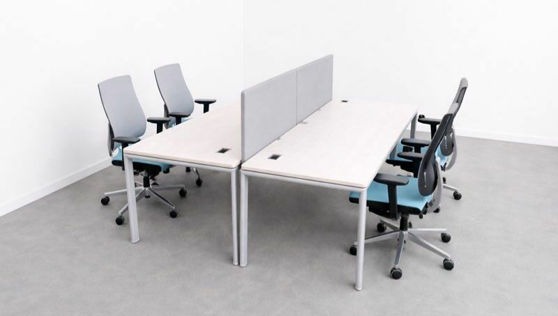 Bench bureau compact 4 postes 200x160 cm – Image 2