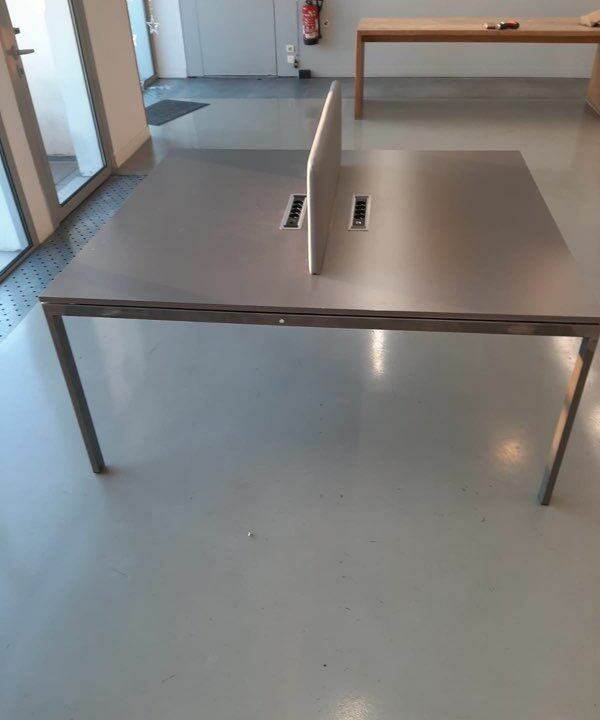 Bureau bench double professionnel 140/160 cm – Image 5