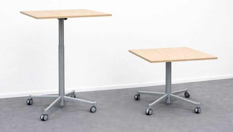 Mange debout / table haute réglable sur roulettes PRO – 79 HT