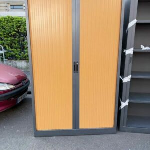 Armoire rideaux métallique 200x120 cm rangement bureau professionnel