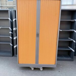 Alternative view of Armoire rideaux métallique 200x120 cm rangement bureau professionnel