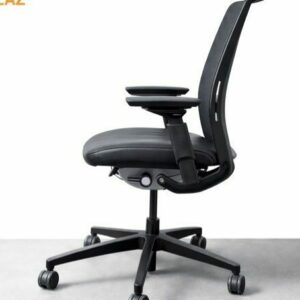Alternative view of 🪑 Chaise de Bureau Reconditionnée Steelcase Think V2 Black – Accoudoirs 4D