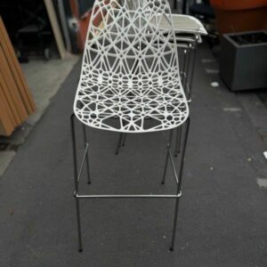 Alternative view of Tabouret Haut Design Crassevig Blanc Made in Italy