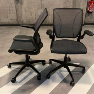 Alternative view of Fauteuil Ergonomique Humanscale Diffrient World – Maille Intégrale – Auto-ajustable