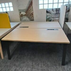 Alternative view of Bureau Bench Haworth Face à Face – 2 postes 160x80 cm – Plateau Beige