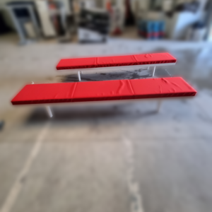 Banc Vitra tissus rouge