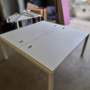 Bench double blanc