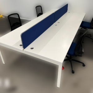 Bureau double blanc