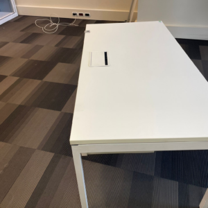 Bureau droit blanc
