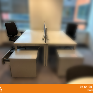 Bureaux bench avec 2 bureaux simple