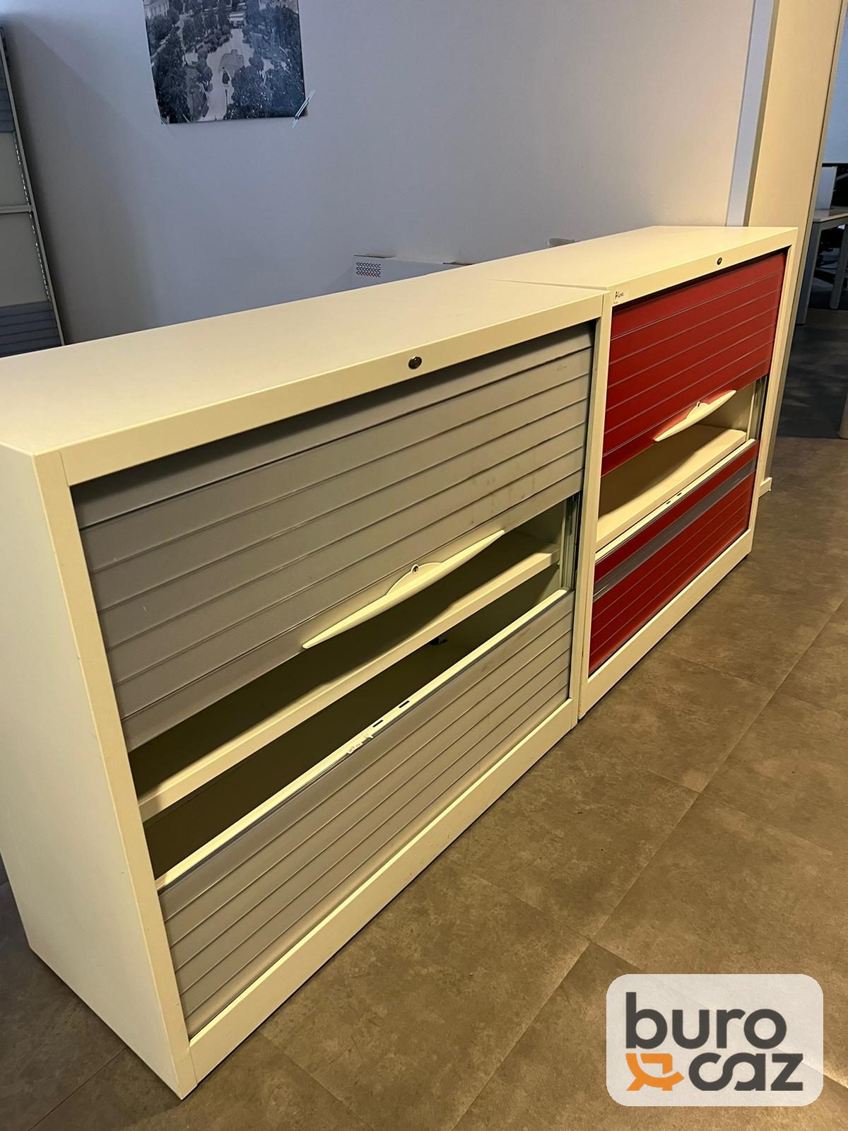 Armoire basse à rideaux blanche — photo 3