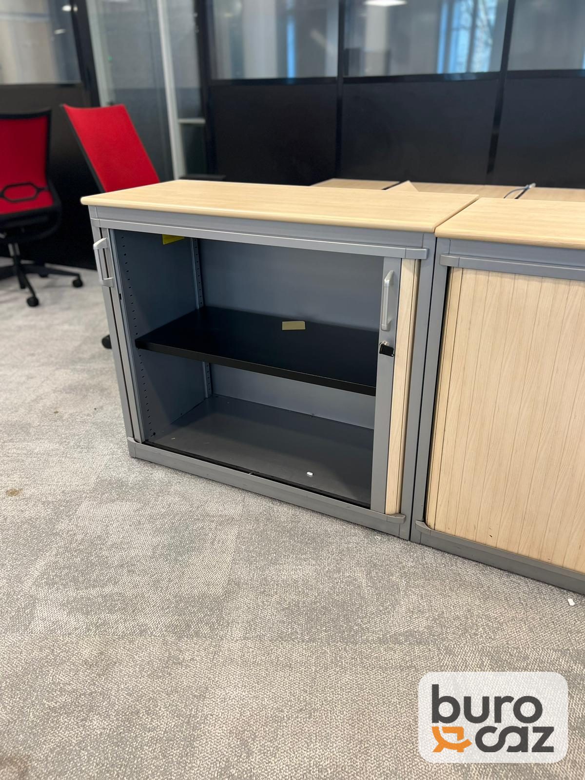 Armoire basse métallique à rideaux érable — photo 2