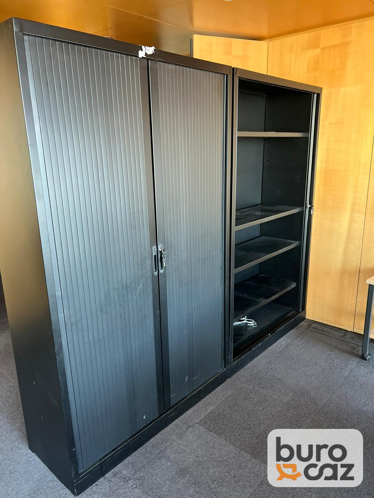 Armoire métallique haute à rideaux noire — photo 11