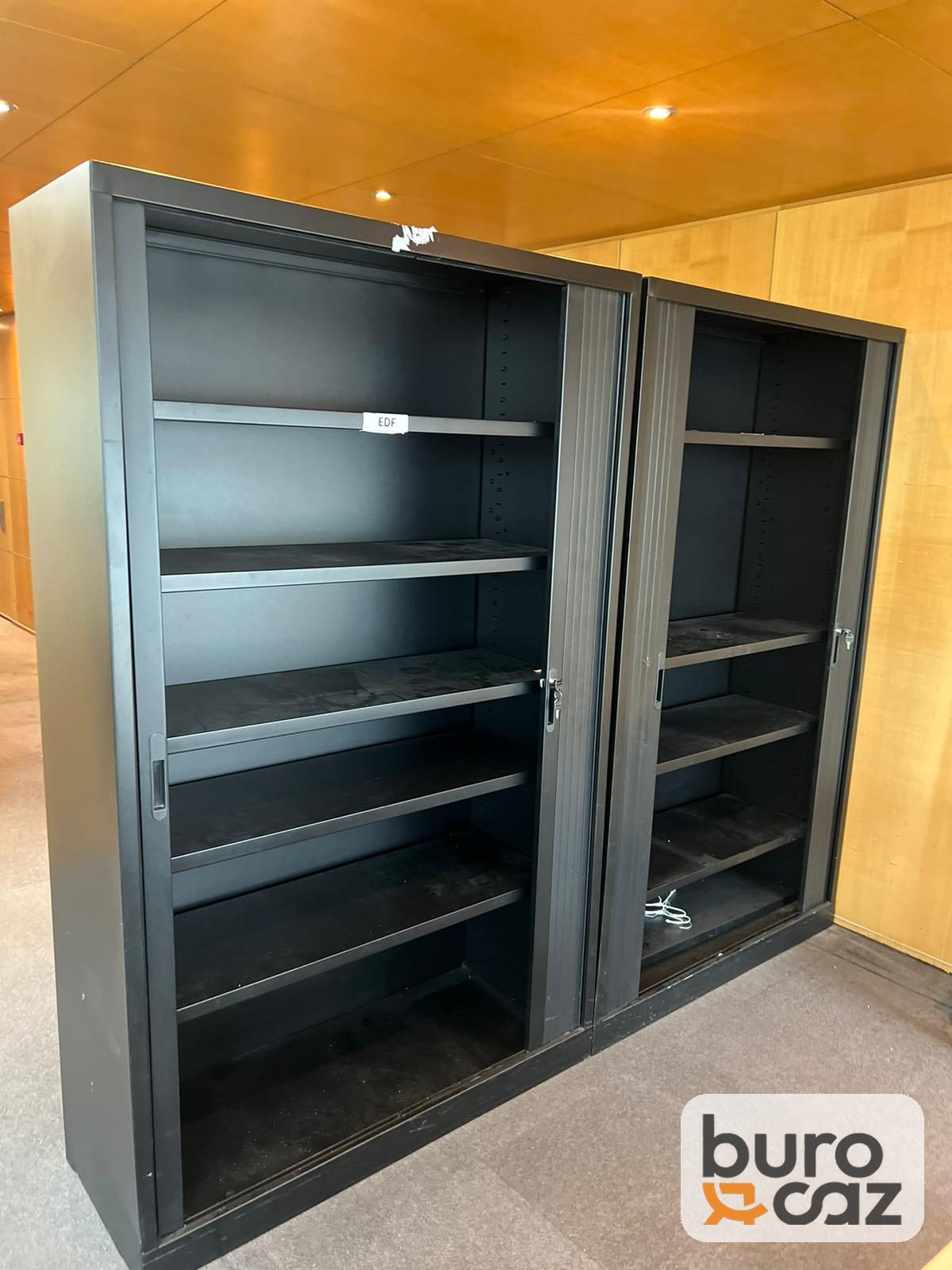 Armoire métallique haute à rideaux noire — photo 5