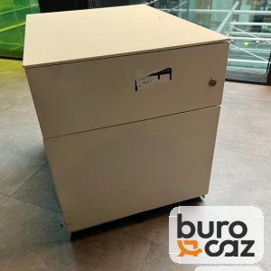 Caisson mobile 2 tiroirs blanc