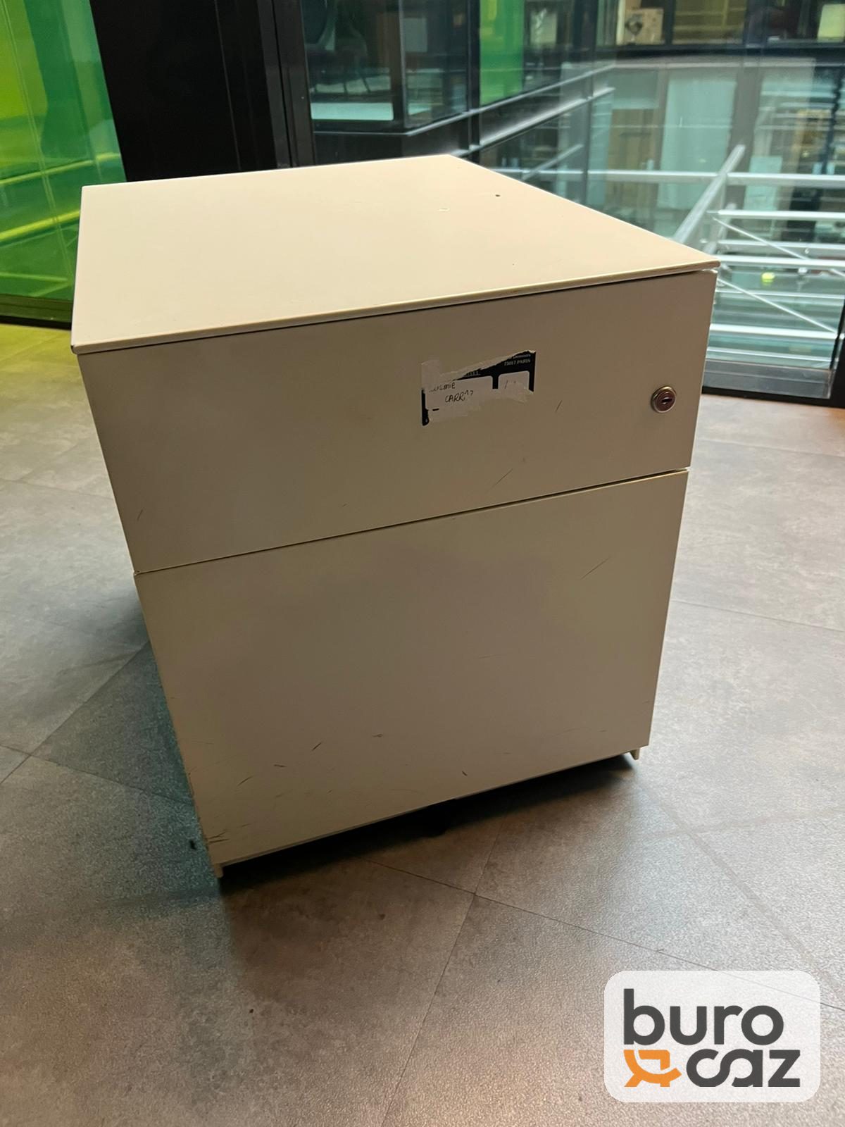 Caisson mobile 2 tiroirs blanc