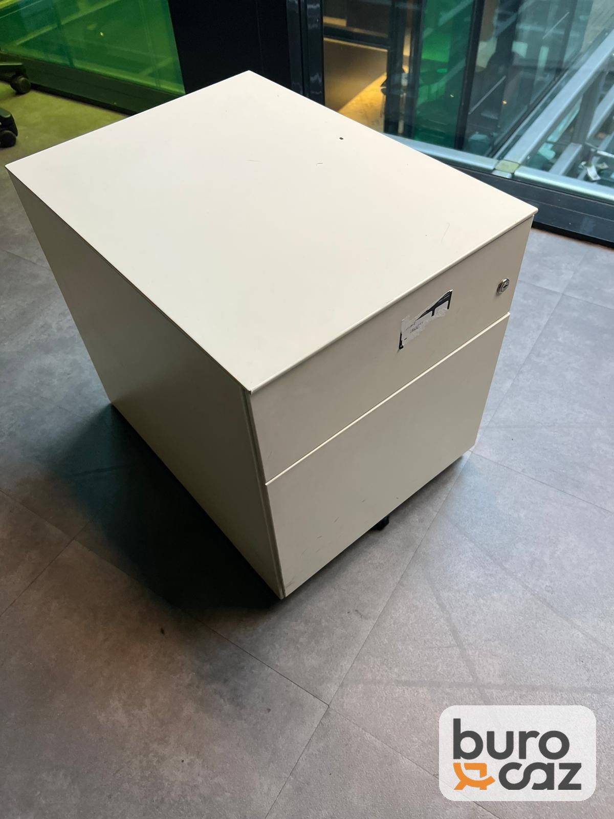 Caisson mobile 2 tiroirs blanc — photo 3