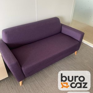 Canapé 2 places tissu violet