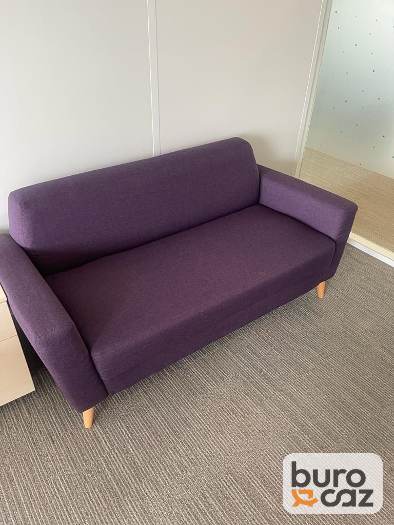 Canapé 2 places tissu violet