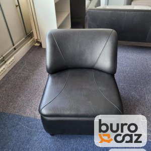 Chauffeuse lounge cuir noir Addform