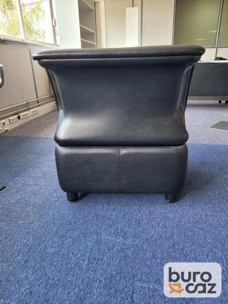 Chauffeuse lounge cuir noir Addform — photo 3
