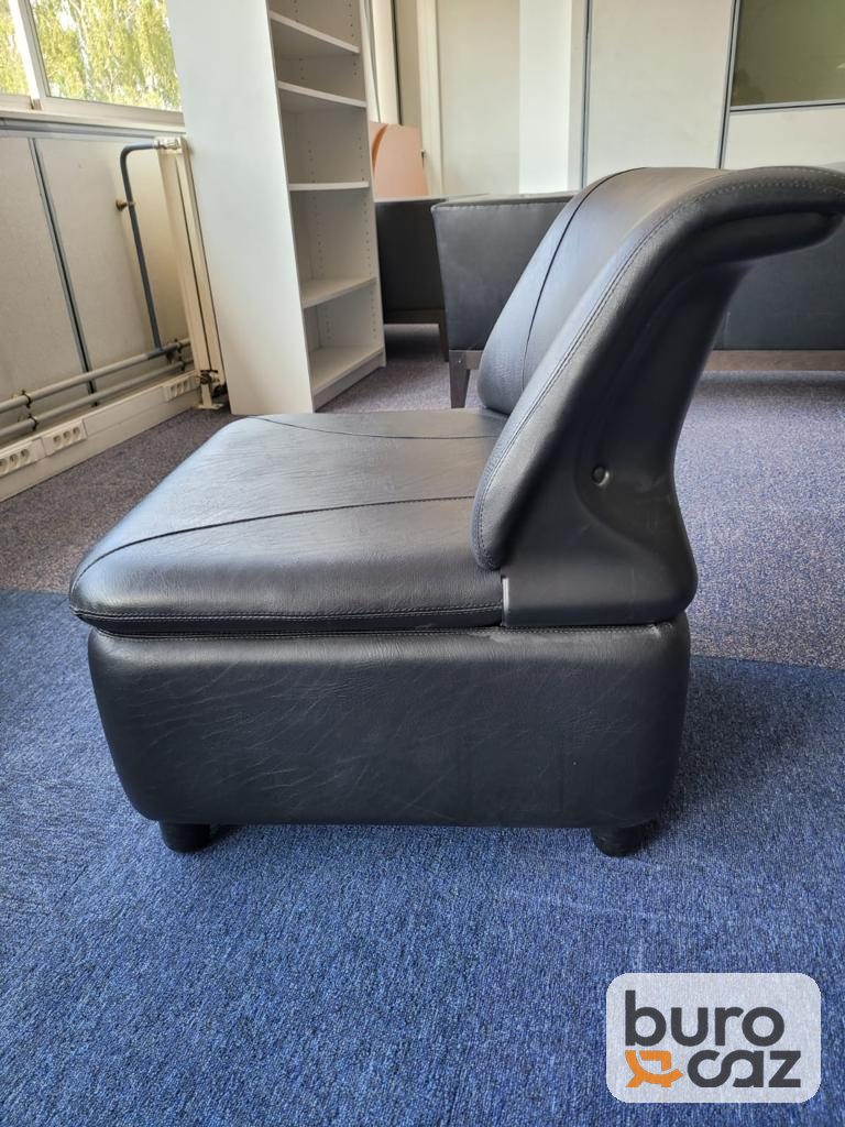 Chauffeuse lounge cuir noir Addform — photo 4