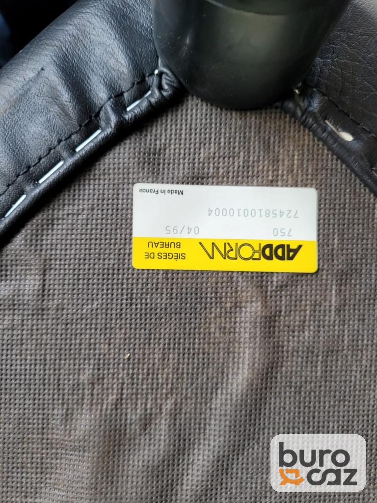 Chauffeuse lounge cuir noir Addform — photo 5