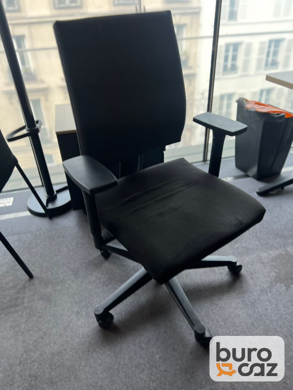 Fauteuil de bureau ergonomique Sedus tissu noir — photo 2