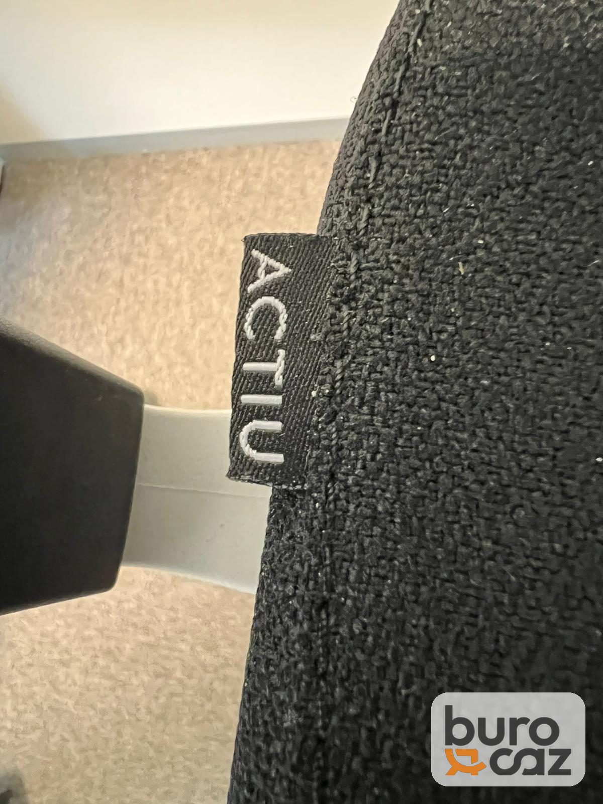 Fauteuil ergonomique Actiu résille noire structure blanche — photo 4