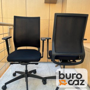 Fauteuil ergonomique résille noire à dossier cadre