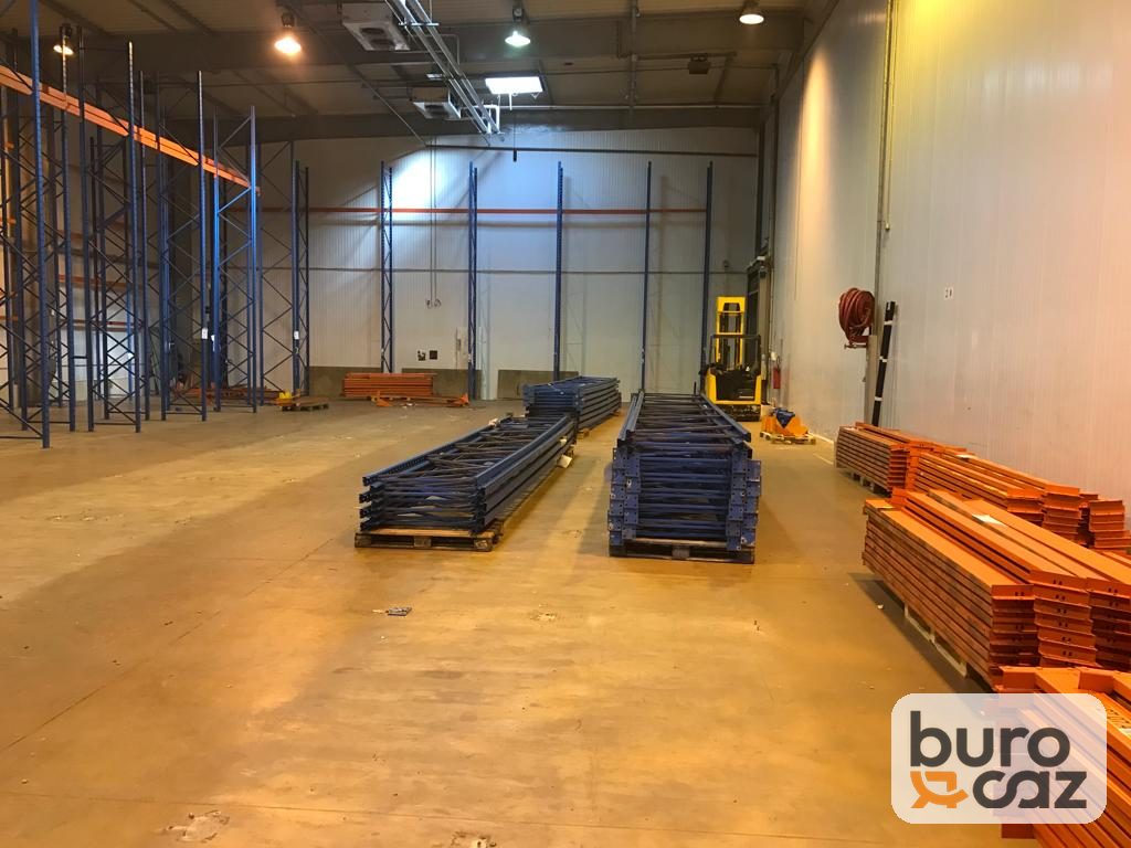 Rayonnage palettier bleu et orange (échelles et lisses) — photo 2