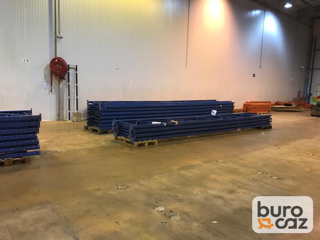Rayonnage palettier bleu et orange (échelles et lisses) — photo 3