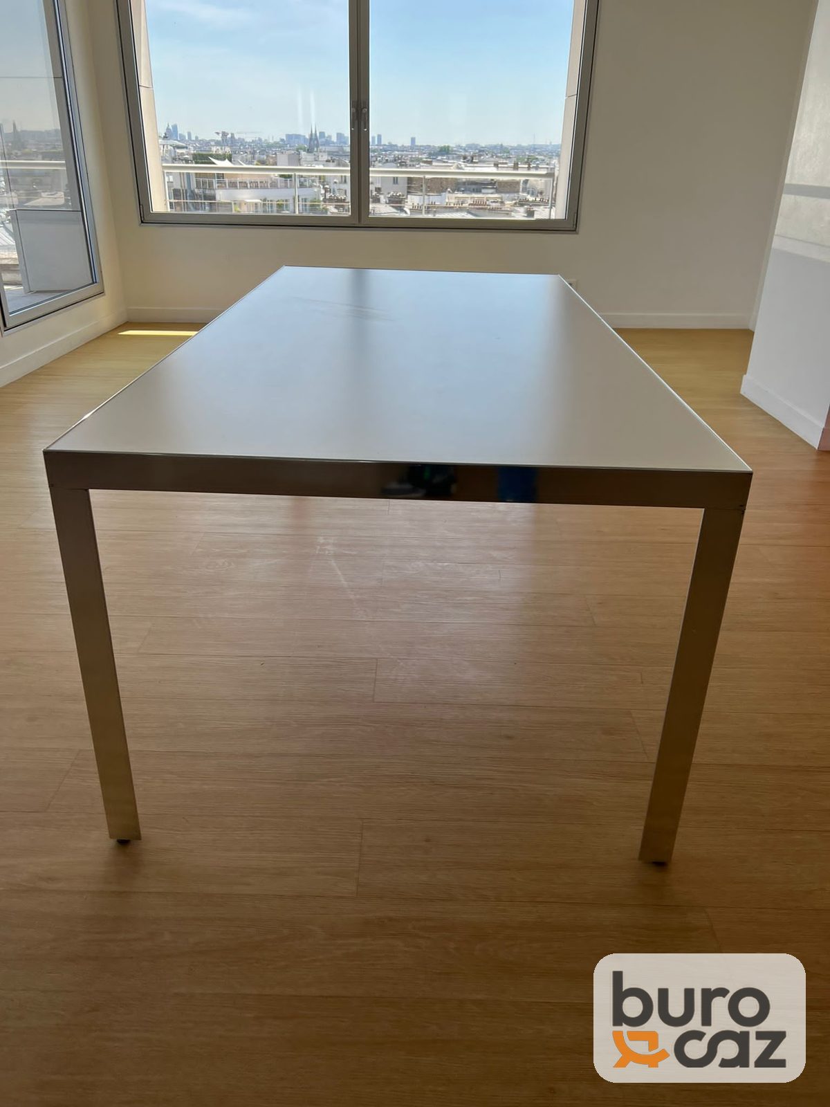 Table de réunion blanche cadre aluminium — photo 7