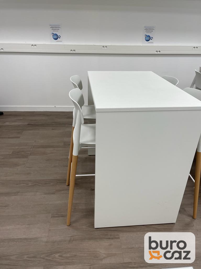 Table haute mange-debout blanche — photo 2