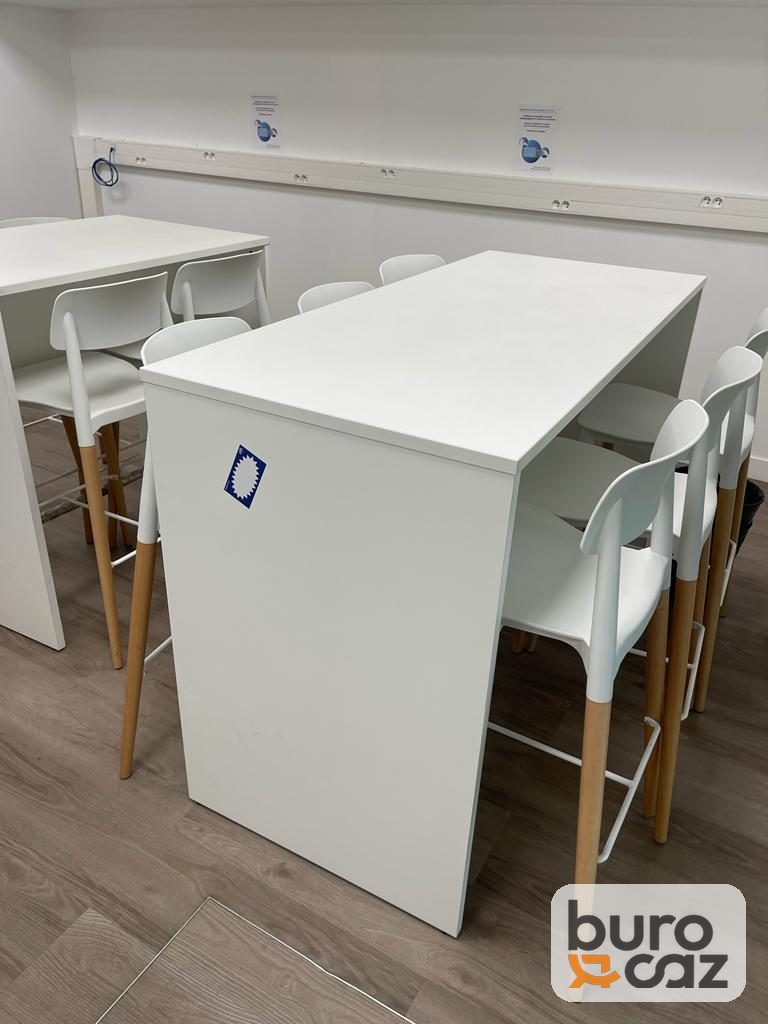 Table haute mange-debout blanche — photo 4