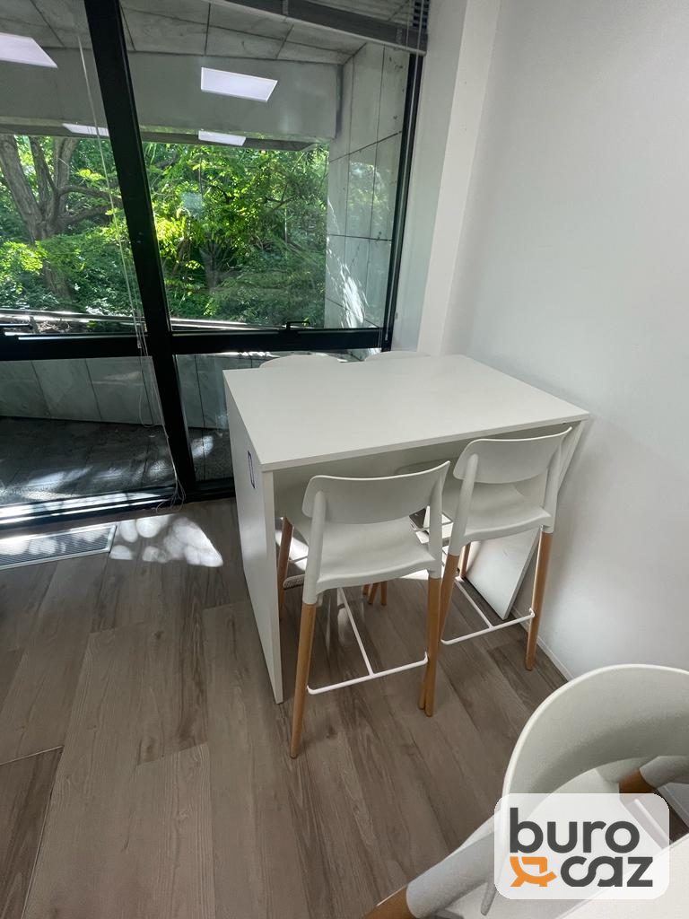 Table haute mange-debout blanche — photo 5
