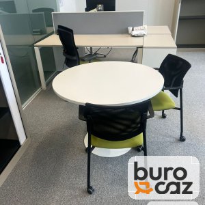 Table ronde blanche