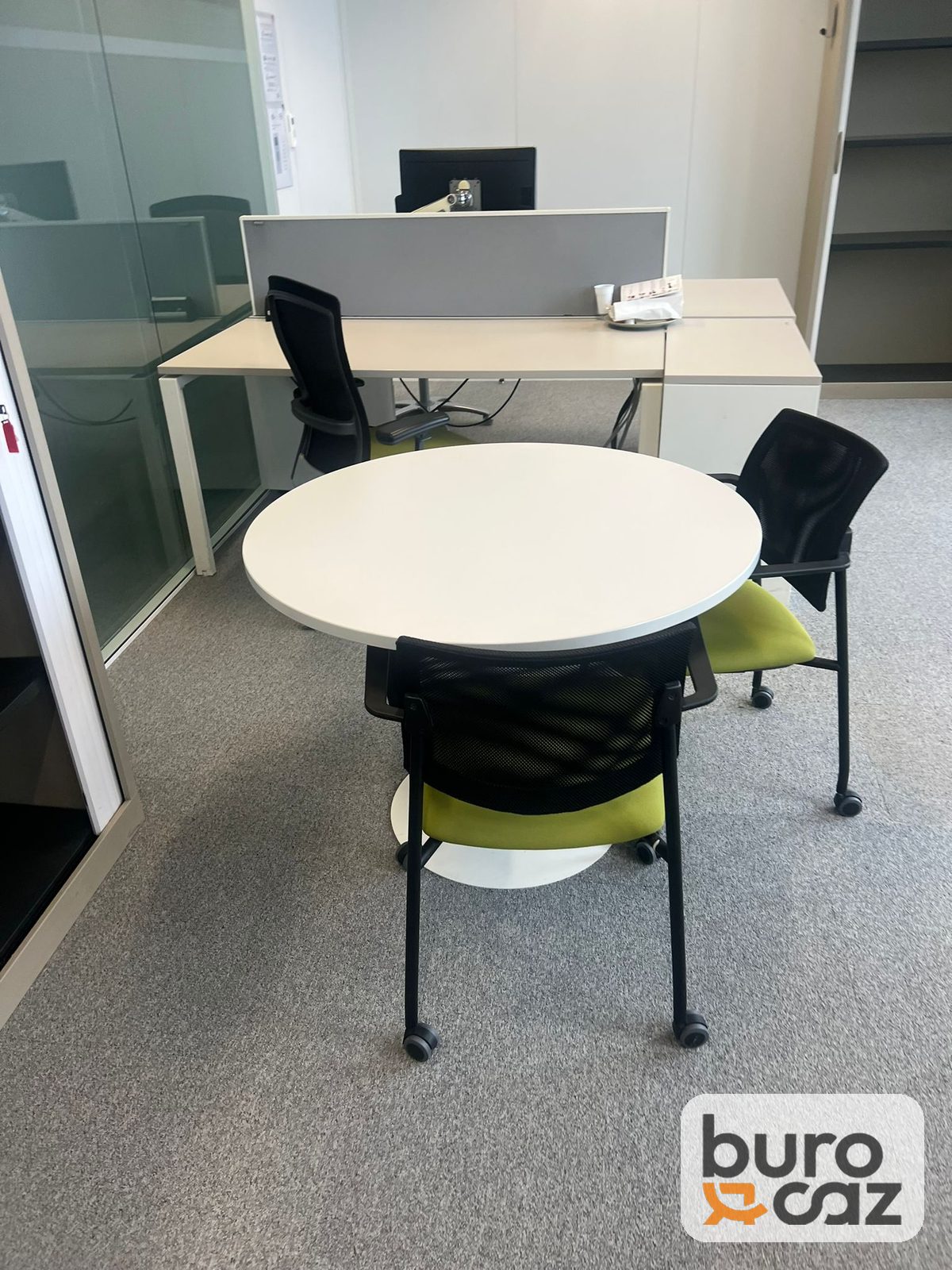 Table ronde blanche