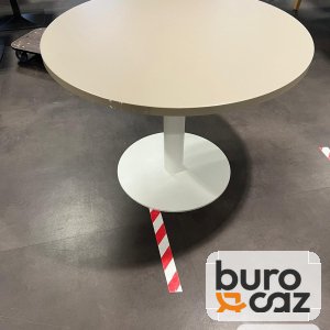 Table ronde blanche pied tulipe