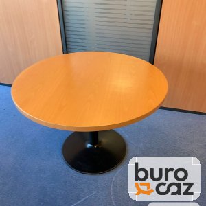 Table ronde hêtre pied tulipe noir