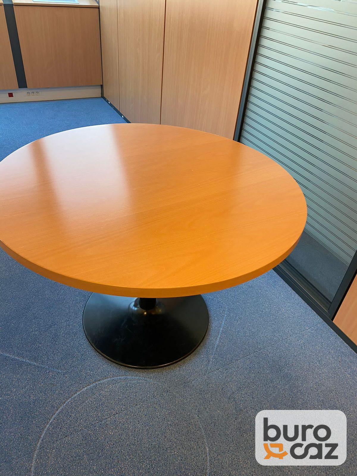 Table ronde hêtre pied tulipe noir — photo 4