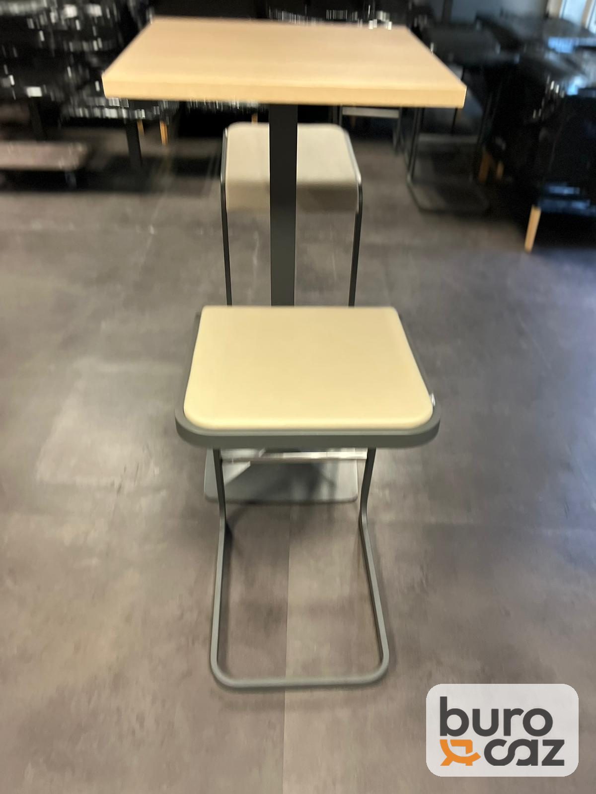 Tabouret haut luge assise beige — photo 2